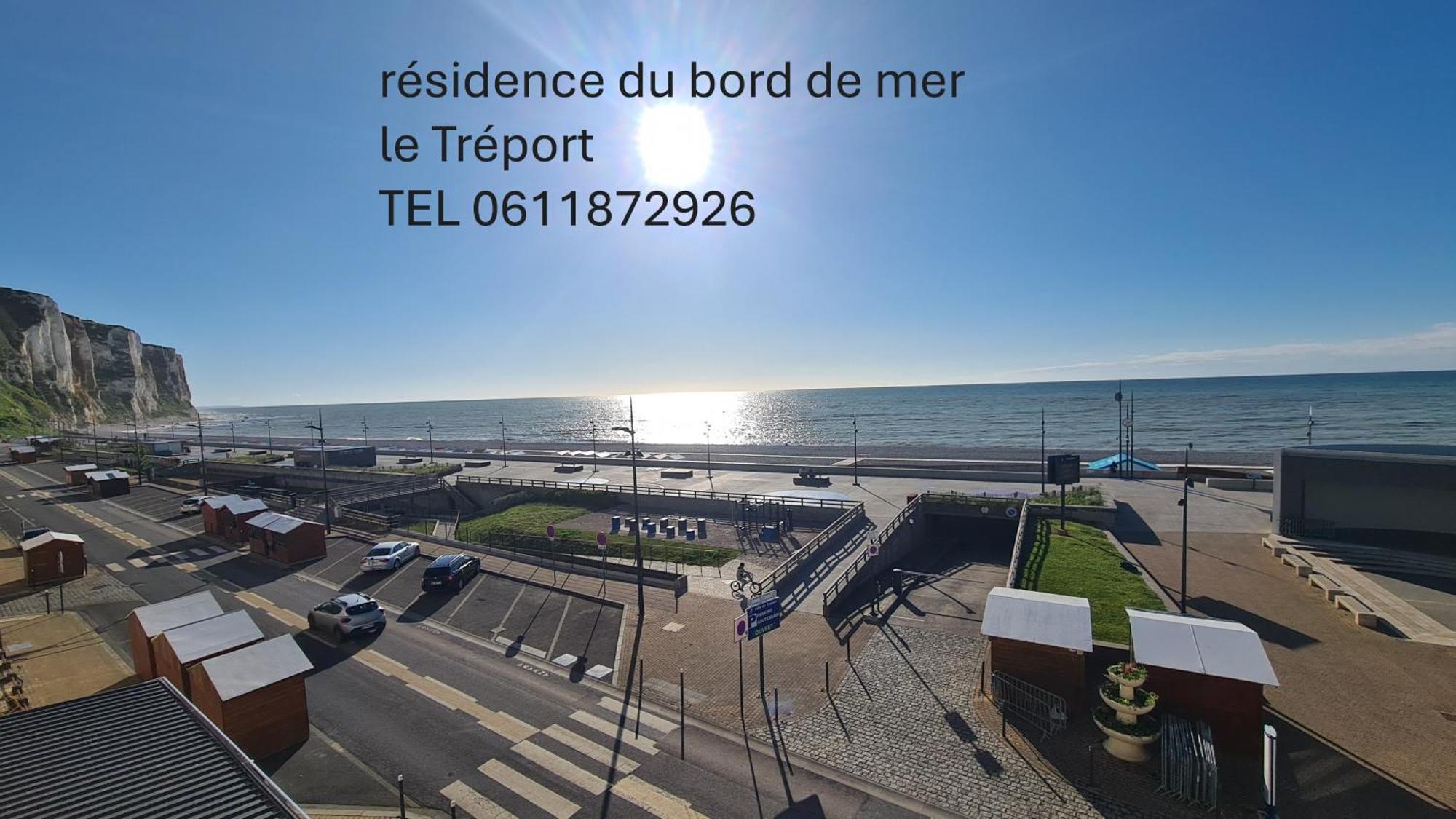Residence Du Bord De Mer 9 Appartements Avec Une Vraie Vue Mer Le Tréport Екстериор снимка